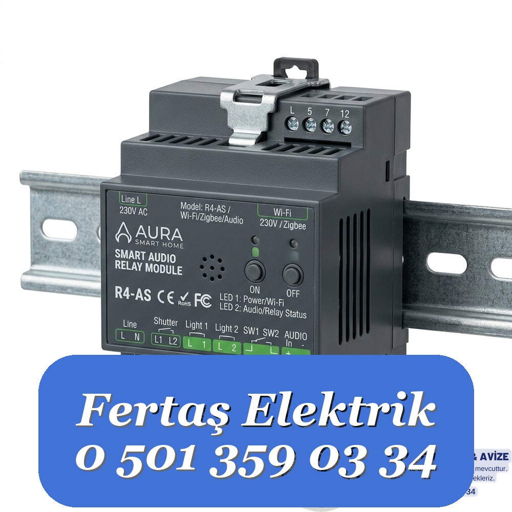 Audio Akıllı Ev Otomasyon Aydınlatma ve Panjur Röle Modülü