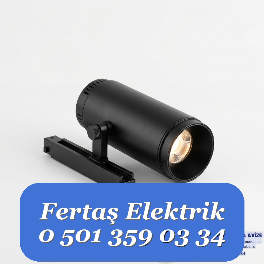 Cata 30W Monofaze LED Ray Spot Siyah Kasa (Günışığı 3200K)