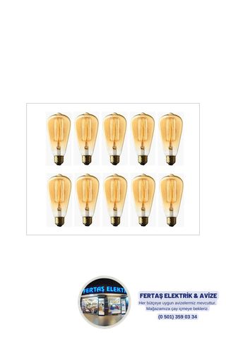 Cata Rustik LED Ampul Edison Model (Sarı Işık)