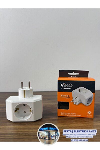Viko Multi-let 3'lü Topraklı Priz 2 Metre